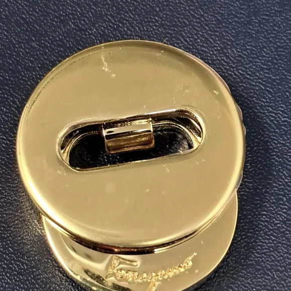 Salvatore Ferragamo Mini Vara Bow Crossbody Bag - Navy Blue - NWT - Picture 11 of 12